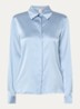 Blouse van satijn - Lichtblauw