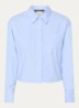 Kirie blouse met streepprint en strass - Donkerblauw