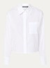 Kirie blouse met streepprint en strass - Wit