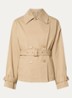 Talco double-breasted trenchcoat met ceintuur en steekzakken - Beige