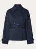Talco double-breasted trenchcoat met ceintuur en steekzakken - Donkerblauw