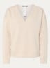 Top met V-hals - Beige