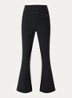 Aurora high waist flared fit skibroek met ritszakken - Zwart
