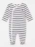 Babypak met streepprint - Wit