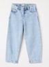 Balloon fit jeans met lichte wassing - Lichtblauw