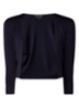 Salma openvallende bolero met stretch - Donkerblauw