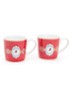 Love Birds espressokopje 19 cl set van 2 - Donkerrood
