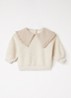 Sweater met kraag - Creme