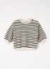 Sweater met streepprint - Ivoor