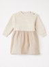 Trui jurk met structuur - Creme