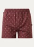 Boxershort met print - Donkerrood