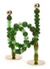 Beads kandelaar 38 cm - Groen