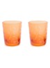 Scattered Flowers glas 54 cl set van 2 - Orange