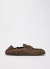 Penny loafer van suède - Bruin