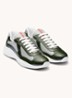America's Cup sneaker met lakleren details - Groen
