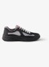 America's Cup sneaker met mesh details - Zwart