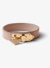 Armband van leer met logo - Oudroze