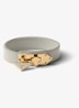 Armband van leer met logo - Gebroken wit