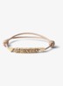 Armband van leer met logo - Oudroze