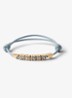 Armband van leer met logo - Lichtblauw