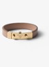 Armband van leer met logo - Oudroze