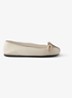 Ballerina van kalfsleer - Gebroken wit