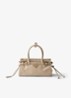 Bonnie Mini handtas van kalfsleer - Beige