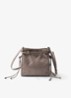 Bonnie Mini schoudertas van kalfsleer - Taupe