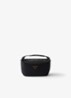 Chérie Re-Nylon Mini handtas met leren details - Black
