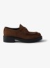 Chocolate loafer van kalfssuède - Bruin
