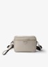Crossbodytas van kalfsleer - Gebroken wit