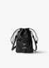 Crossbodytas van lamsleer - Zwart