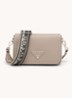 Crossbodytas van leer - Zand