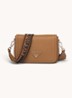 Crossbodytas van leer - Bruin