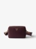 Crossbodytas van leer - Bordeauxrood