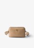 Crossbodytas van leer - Beige