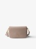 Crossbodytas van leer - Taupe