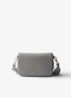 Crossbodytas van leer - Grijs