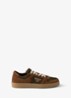 Downtown Re-Nylon sneaker met suède details - Bruin