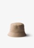 Drill bucket hoed met logoborduring - Beige