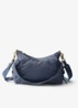 Explore Re-Nylon Large schoudertas met leren details - Staalblauw