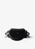 Explore Re-Nylon Small schoudertas met leren details - Zwart