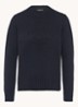 Fijngebreide pullover in kasjmierblend - Donkerblauw