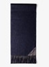 Fijngebreide sjaal van kasjmier 180 x 28 cm - Donkerblauw