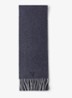 Fijngebreide sjaal van kasjmier 180 x 28 cm - Donkerblauw