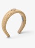 Haarband van raffia - Beige