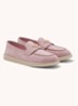 Loafer van suède met logo - Roze