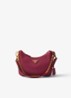 Mini-Bag schoudertas van leer - Cranberryrood