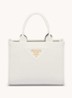 Mini Symbole handtas van leer - Wit
