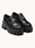 Monolith loafer van leer met plateauzool - Zwart